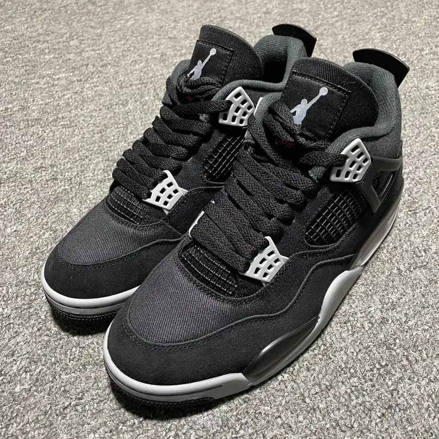 Air Jordan 4 Retro Black Canvas