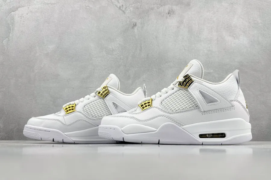 I8 Air Jordan 4 White Gold