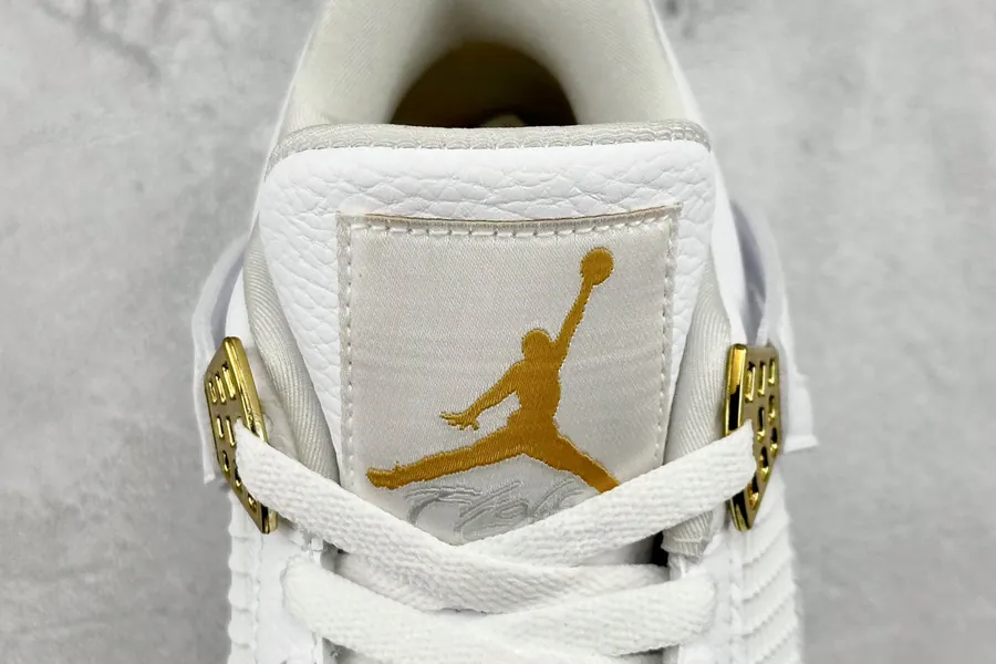 I8 Air Jordan 4 White Gold