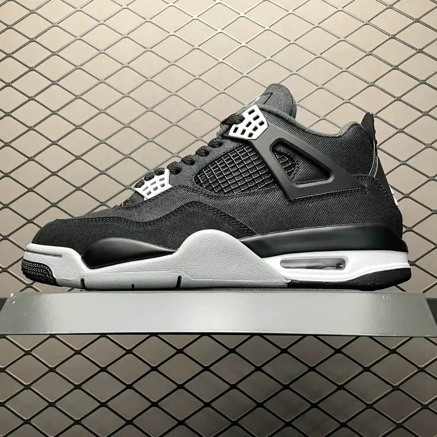 Air Jordan 4 Retro Black Canvas