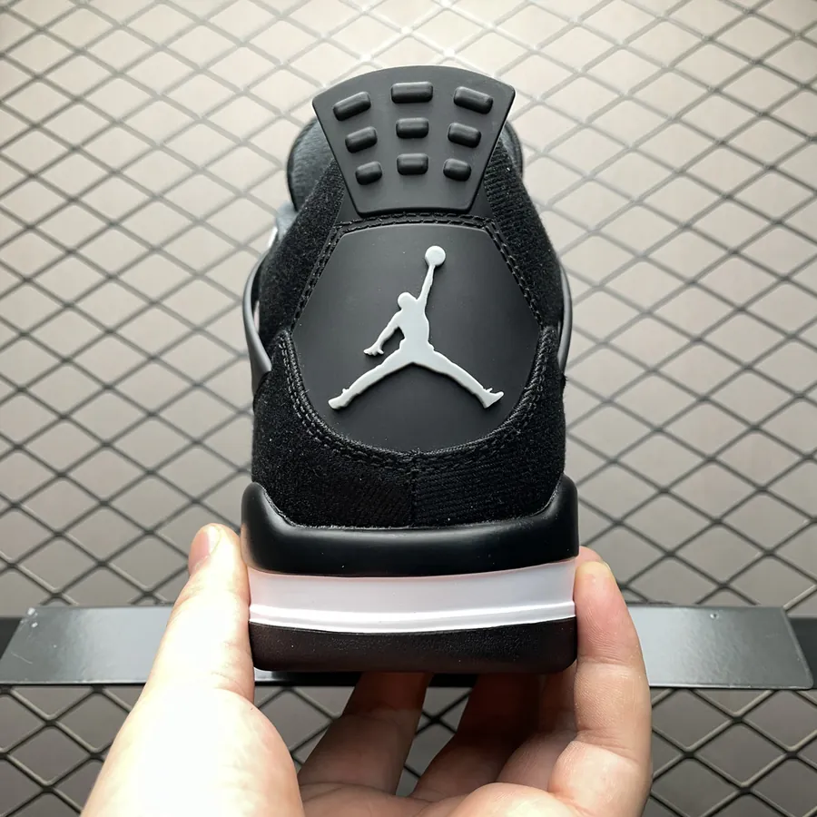 Air Jordan 4 Retro Black Canvas