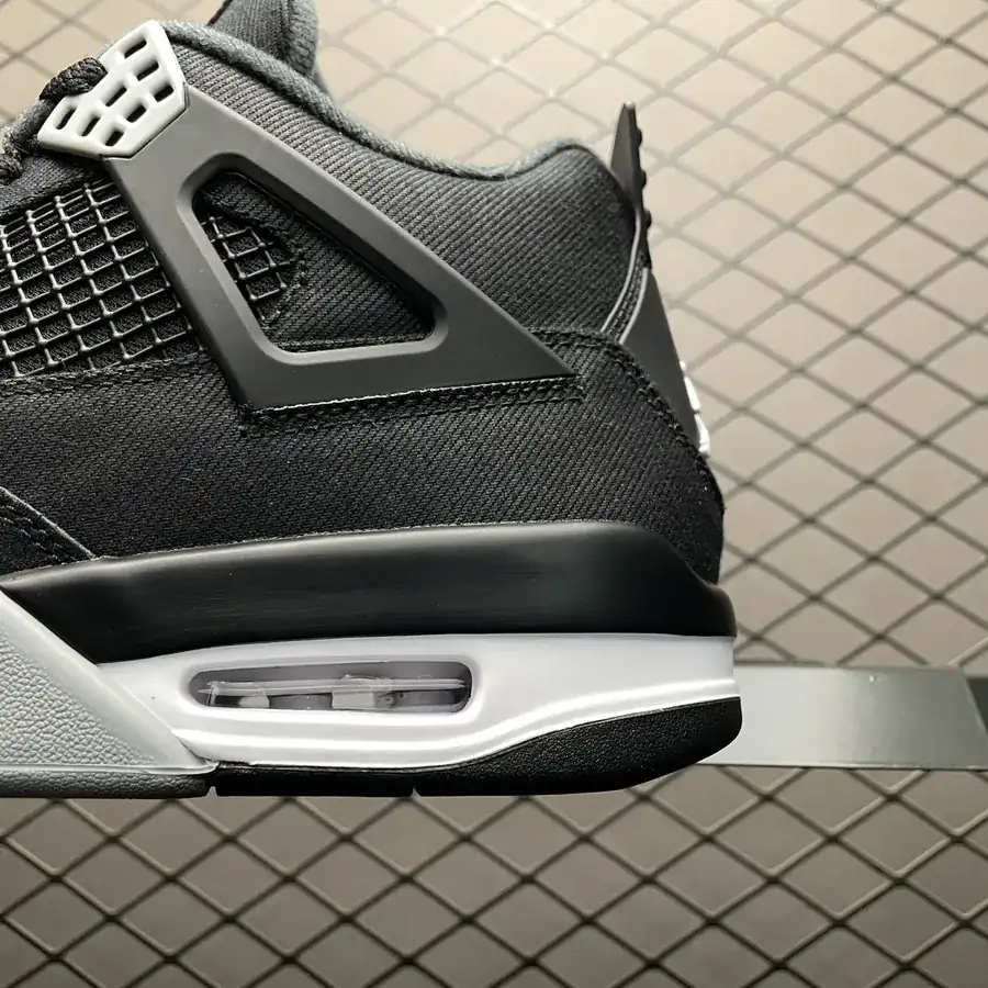 Air Jordan 4 Retro Black Canvas
