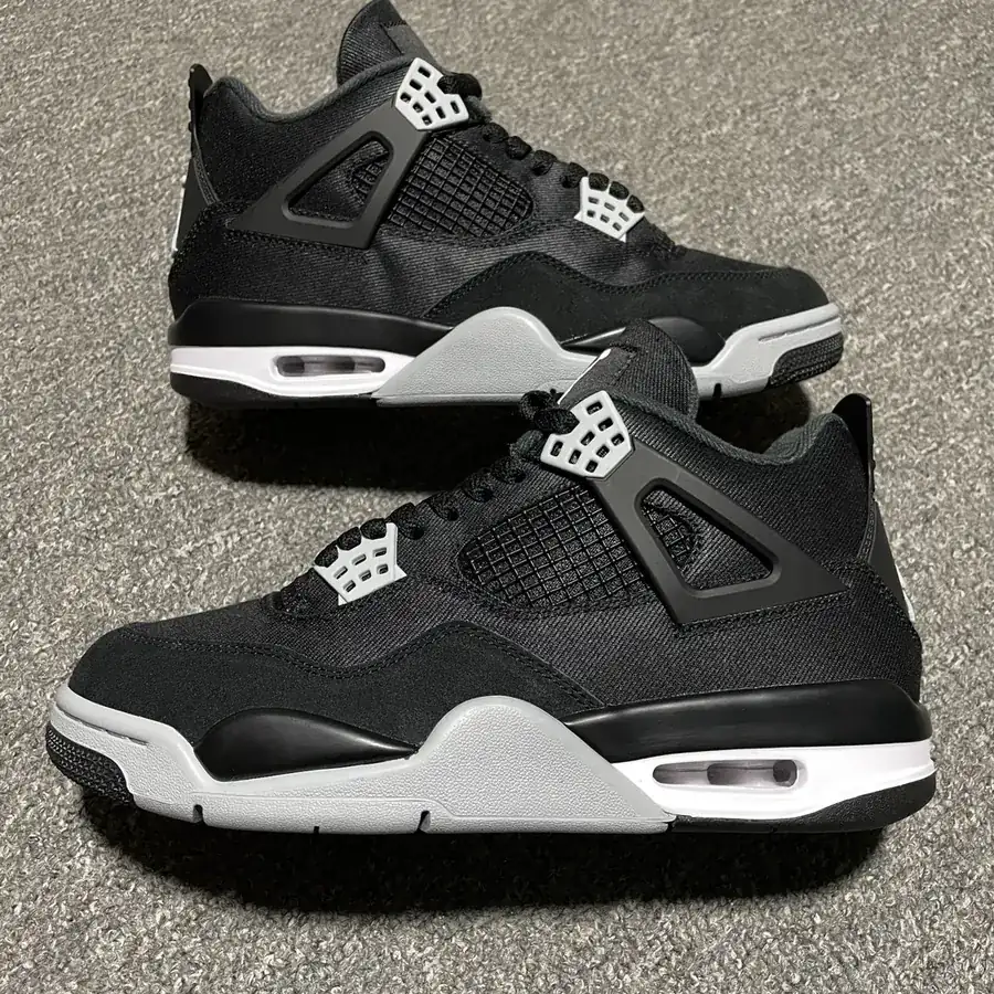 Air Jordan 4 Retro Black Canvas
