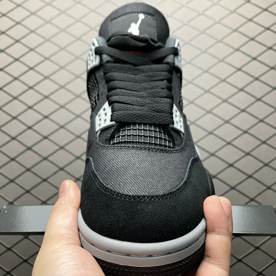 Air Jordan 4 Retro Black Canvas