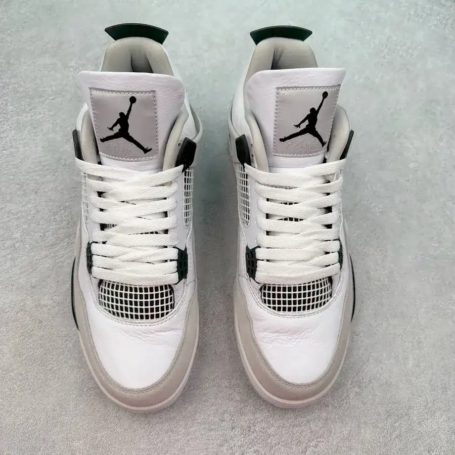 Air Jordan AJ4 Military Black Original Design, Authentic Materials