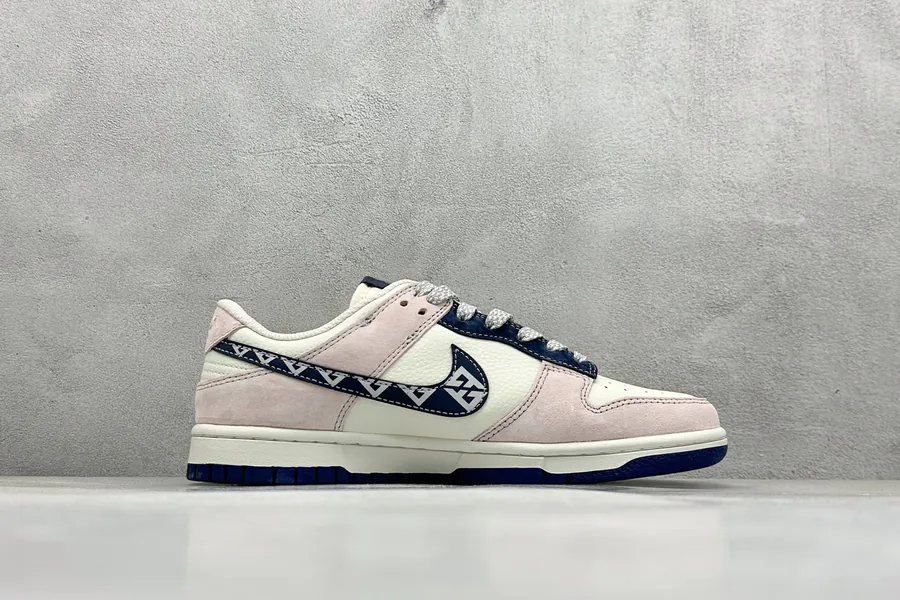 Nike SB Dunk Low x Fendi Piggyback Swoosh, Premium Custom Low Top Sneakers