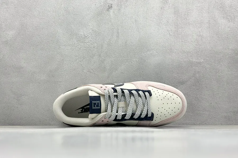 Nike SB Dunk Low x Fendi Piggyback Swoosh, Premium Custom Low Top Sneakers