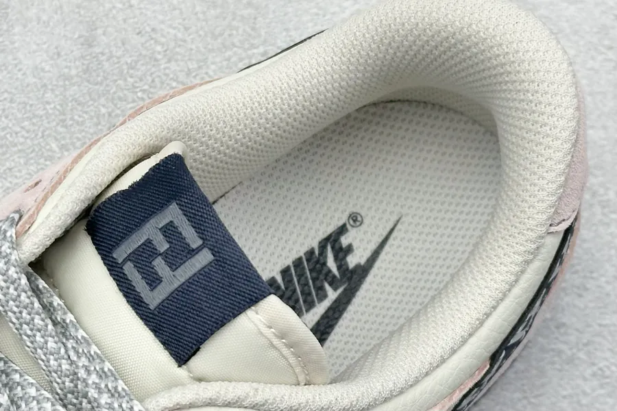 Nike SB Dunk Low x Fendi Piggyback Swoosh, Premium Custom Low Top Sneakers