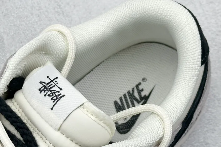 Nk SB Dunk Low Stussy Webbing Black Hook, Premium Customized Low Top Sneakers