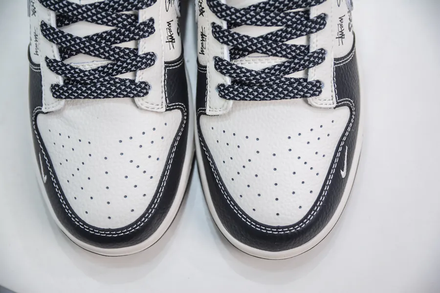 SB Dunk Low x OG Collaboration Black and White Graffiti