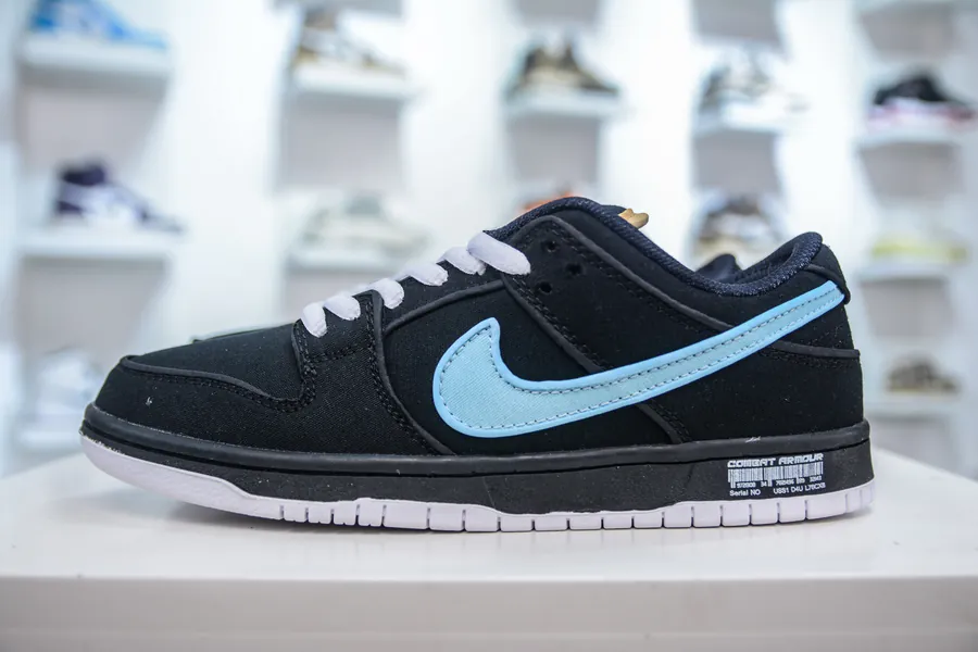 NIKE SB Dunk Low Black Blue Canvas, Exclusive Edition