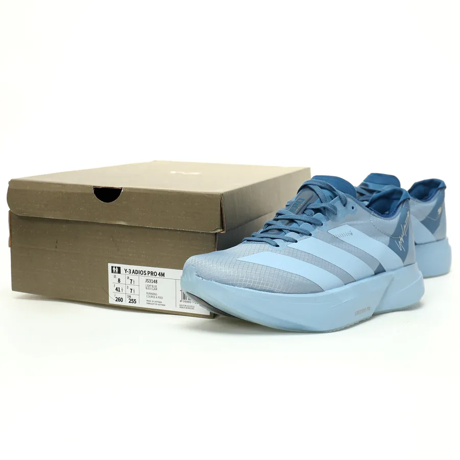 Adizero Adios Pro 4 Ash Blue Lightweight Running Shoes