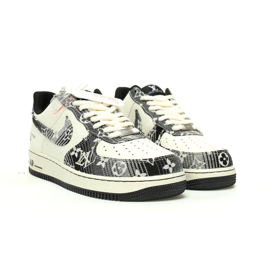 Louis Vuitton x Air Force 1 07 8 Low BlackWhite Monogram Bucket Bag