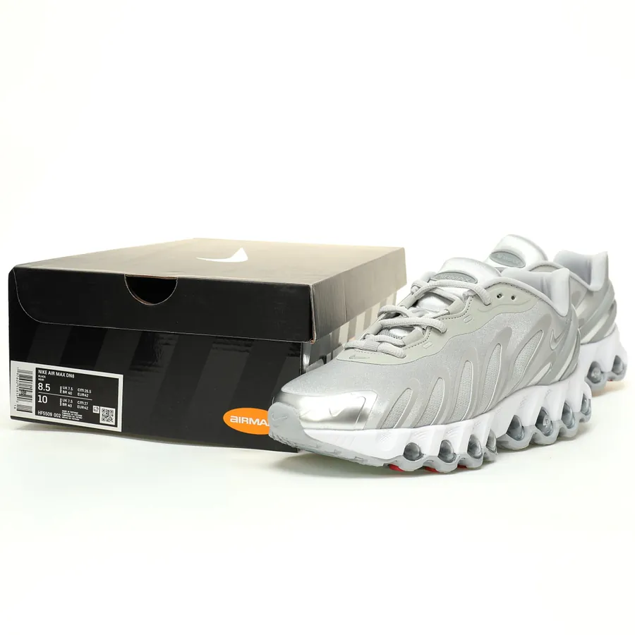 Air Max DN Premium Metallic Sier DN8 Series Low Top Pod Shaped Air Cushion