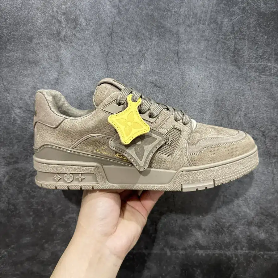LV Trainer in Light Brown Leather