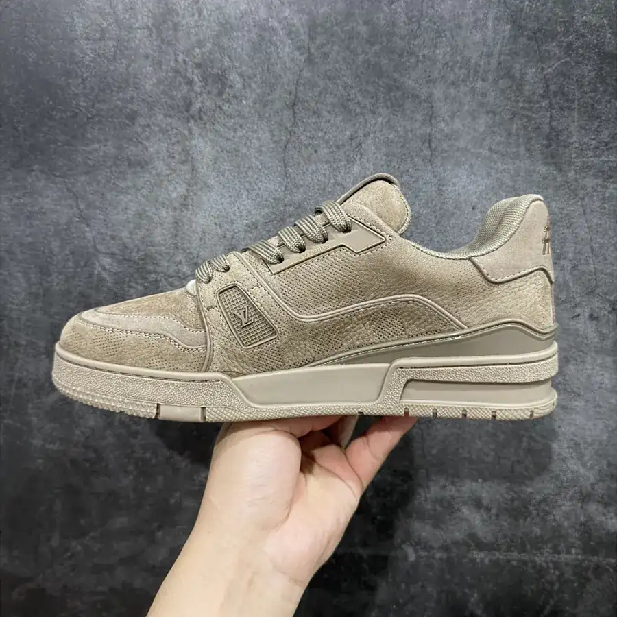 LV Trainer in Light Brown Leather