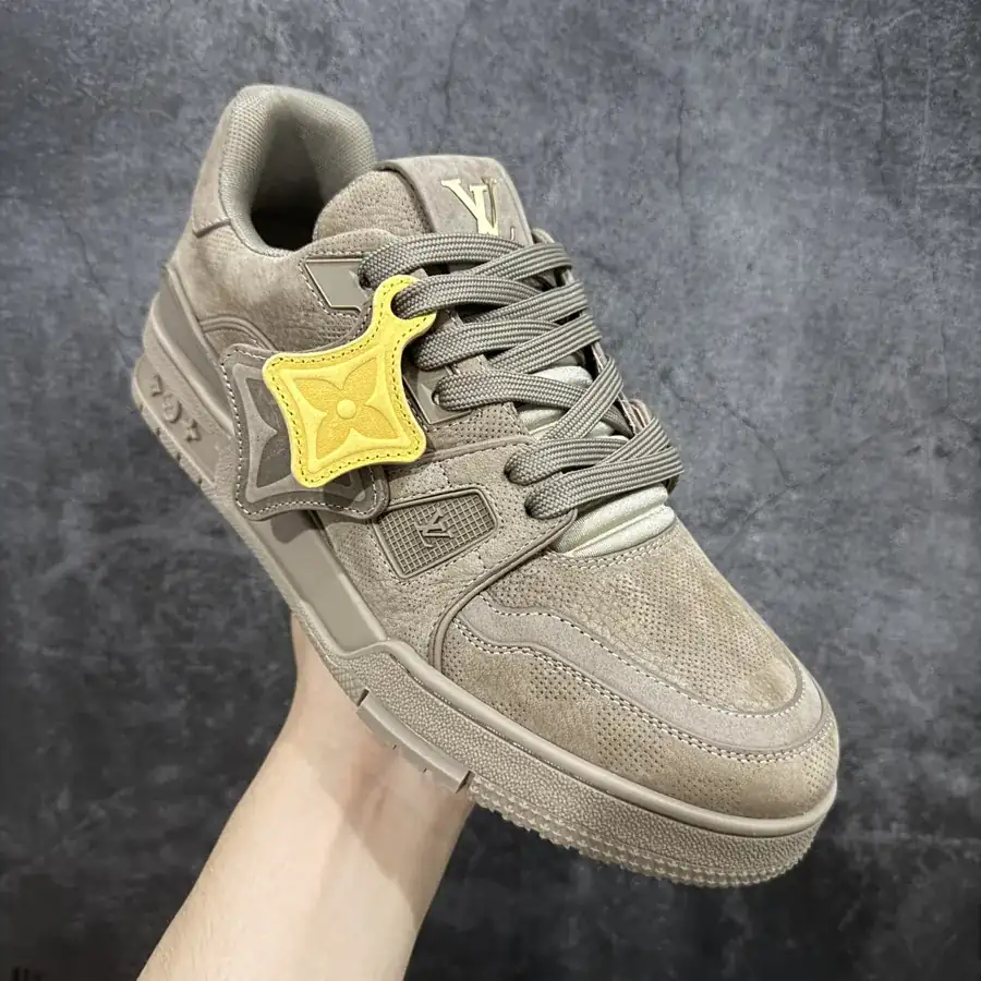 LV Trainer in Light Brown Leather