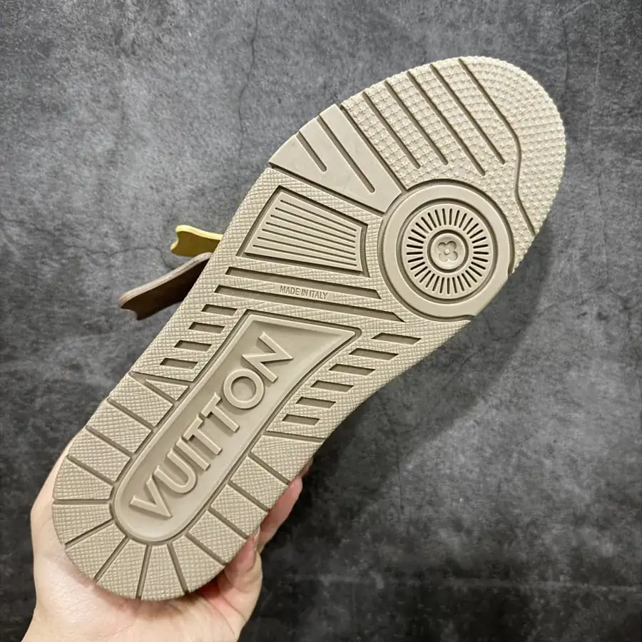 LV Trainer in Light Brown Leather