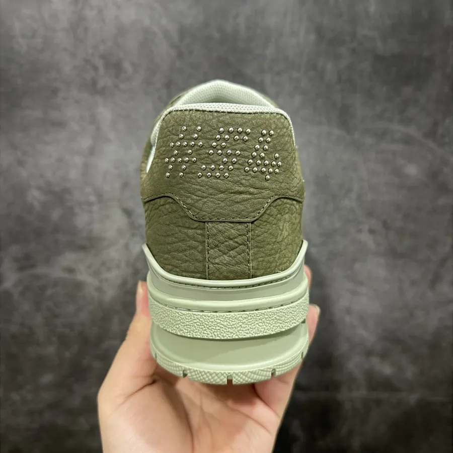 LV Trainer Green Grained Calfskin
