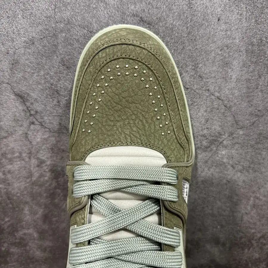 LV Trainer Green Grained Calfskin