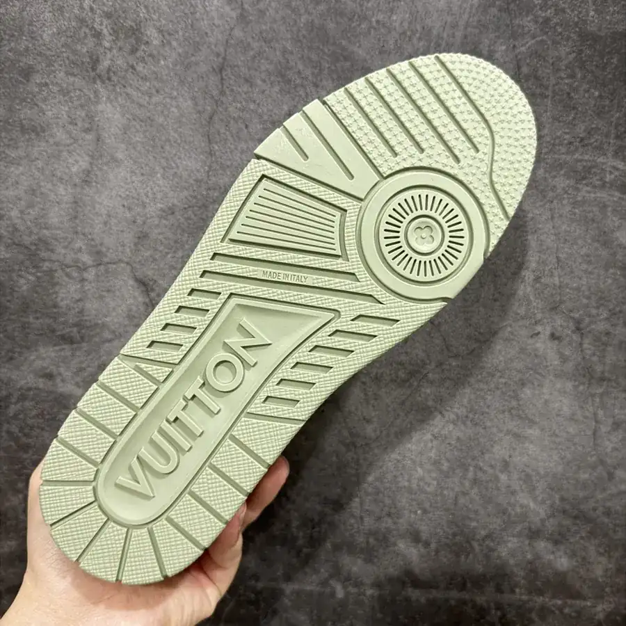 LV Trainer Green Grained Calfskin