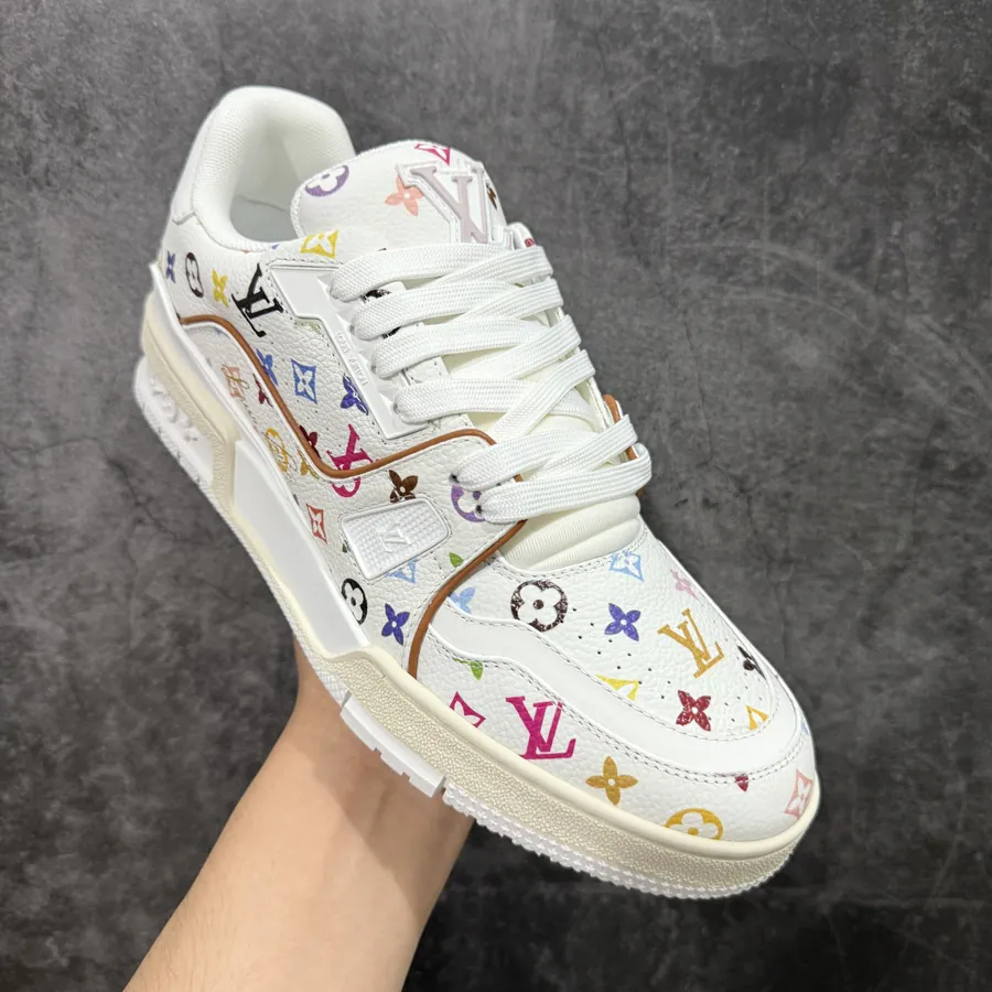 LV Trainer White Tricolor Premium Quality