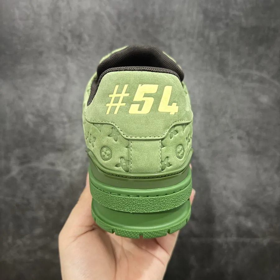 LV Trainer in Avocado Green