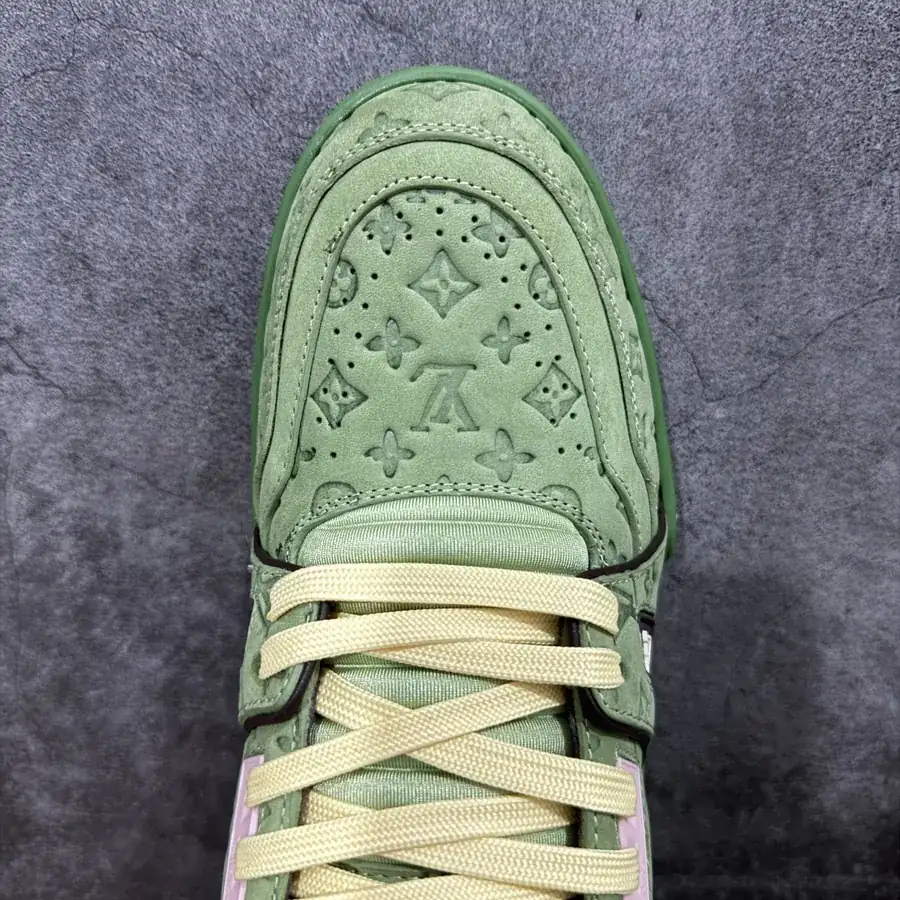 LV Trainer in Avocado Green