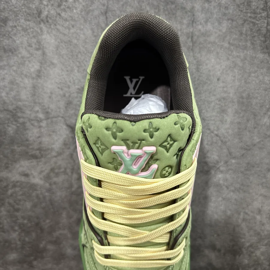 LV Trainer in Avocado Green