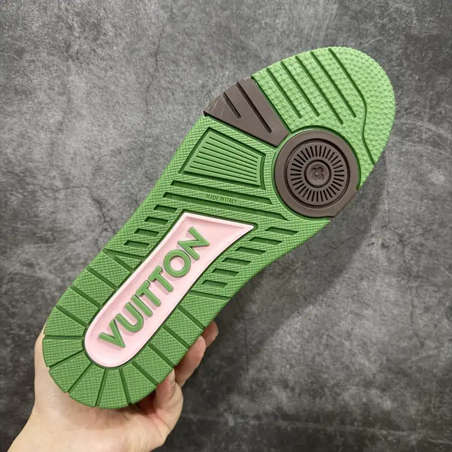 LV Trainer in Avocado Green
