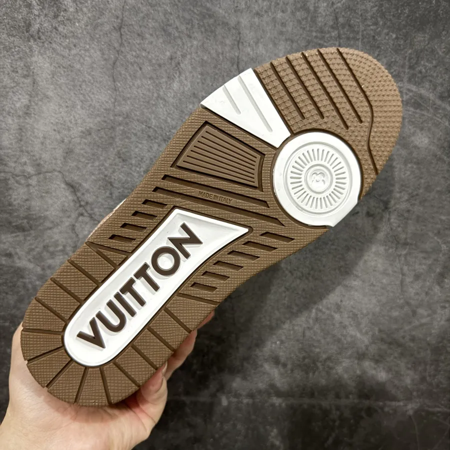 LV Trainer Brown Print