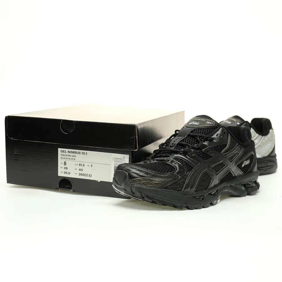 ASICS Gel Nimbus 10.1 Black Grey Lightweight Cushioning Running Shoes