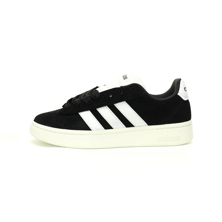 Adidas Grand Court Base 00s Vintage Flip Flop Black and White Low Top Sneakers
