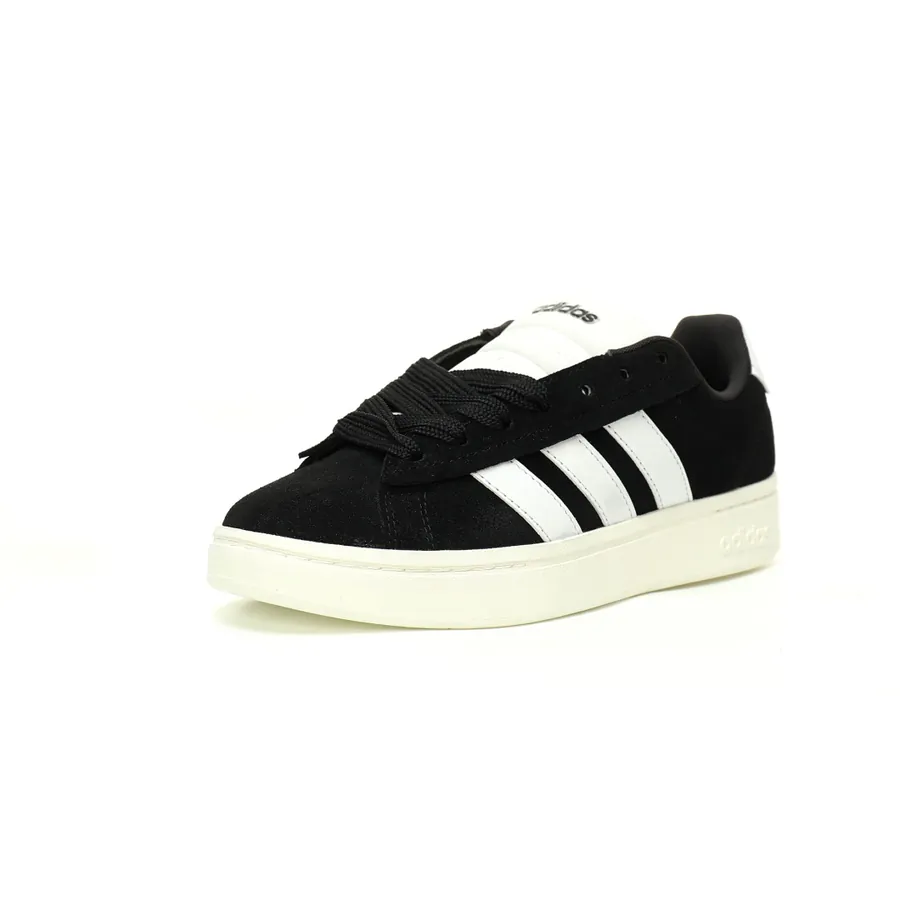 Adidas Grand Court Base 00s Vintage Flip Flop Black and White Low Top Sneakers