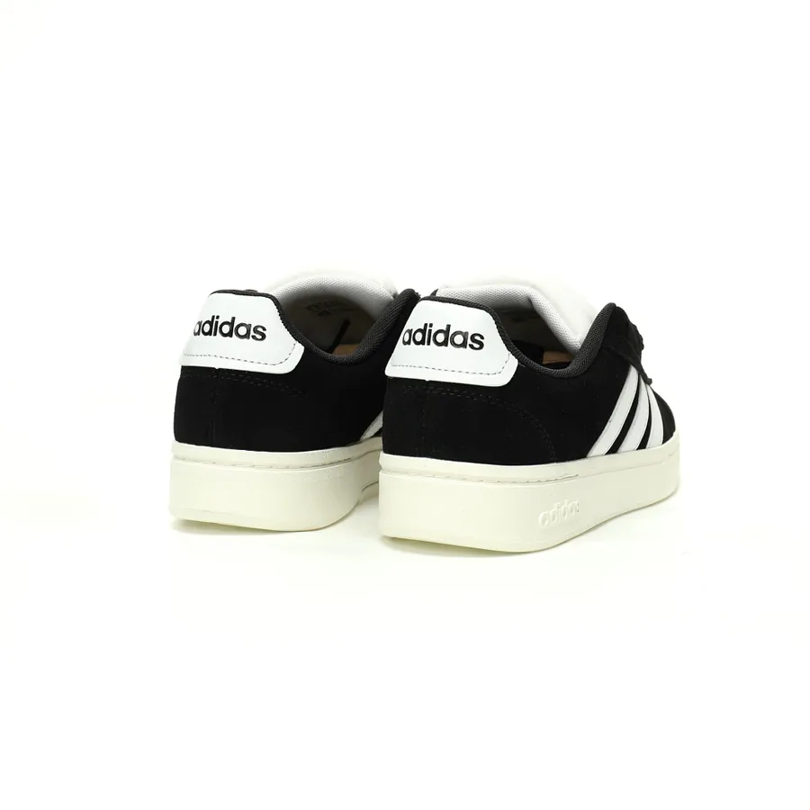 Adidas Grand Court Base 00s Vintage Flip Flop Black and White Low Top Sneakers