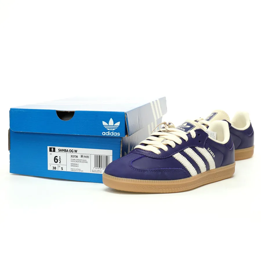 Originals Samba OG Low Top Sneaker in Collegiate Purple