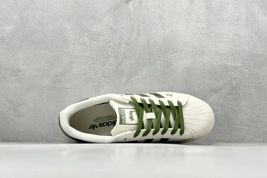 Originals Superstar x Stussy White Green