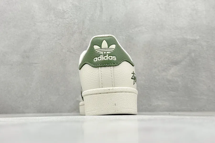 Originals Superstar x Stussy White Green