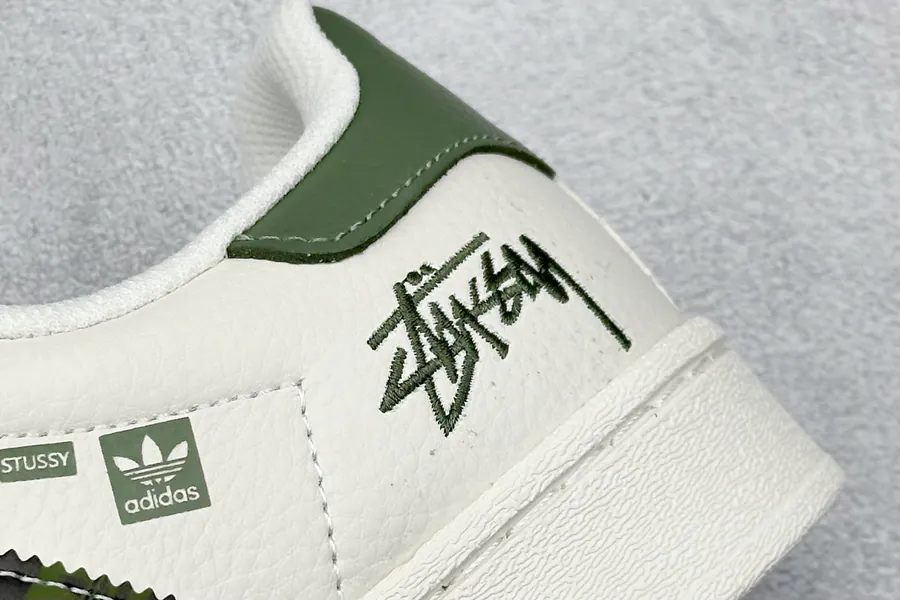 Originals Superstar x Stussy White Green