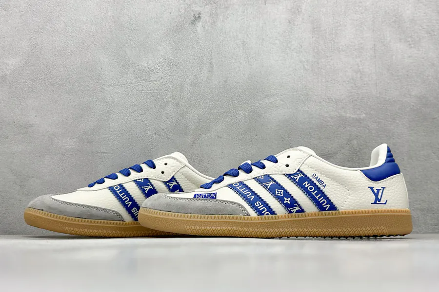 Adidas Originals Samba OG x LV White Blue