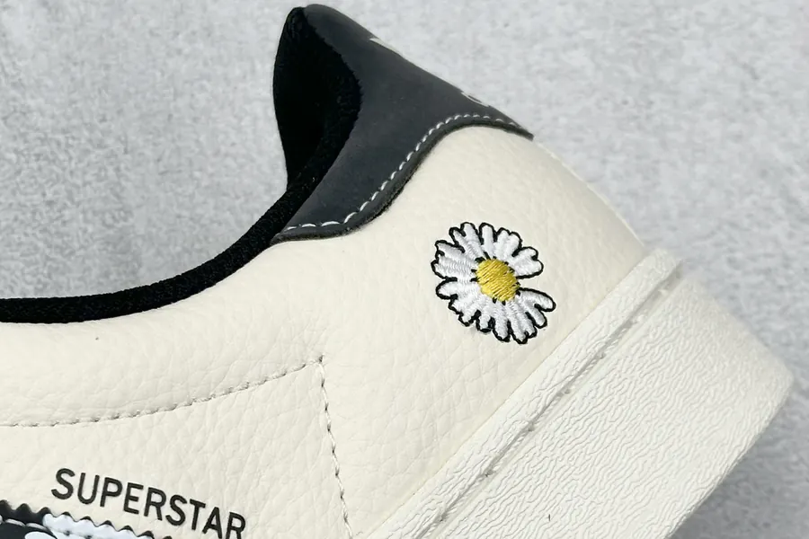 AD Originals Superstar x Peaceminusone White and Black Daisy