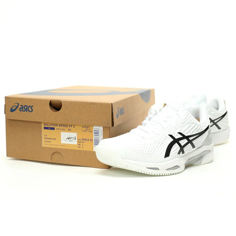 ASICS Solution Speed FF 2 Tennis Training Shoes Silver Black