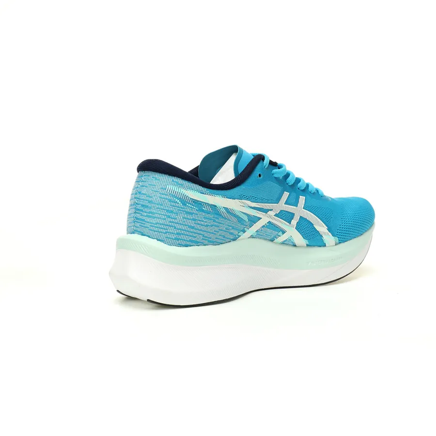 Asics Magic Speed 4 Low Top Running Shoes Light Blue and White