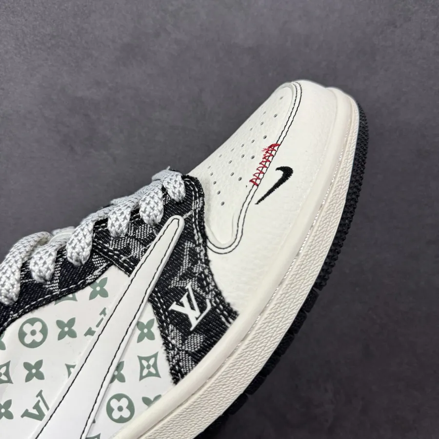 Travis Scott x Fraent Design x Air 1 Low OG SP 1 Black Denim Low Top Sneakers