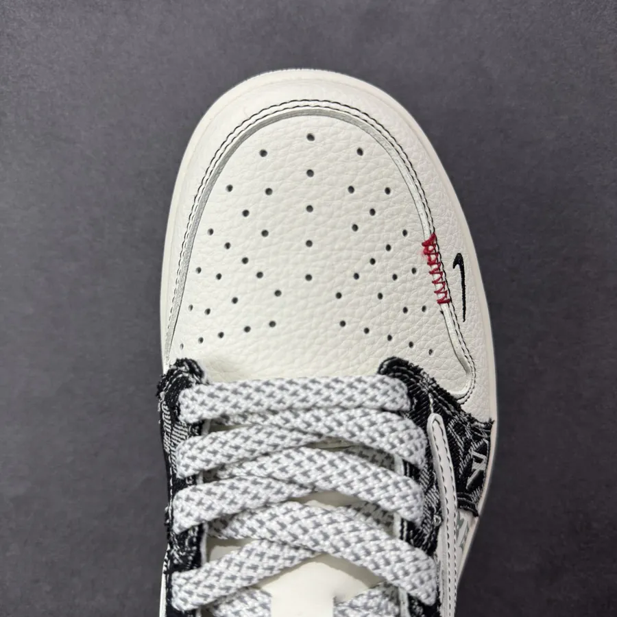 Travis Scott x Fraent Design x Air 1 Low OG SP 1 Black Denim Low Top Sneakers