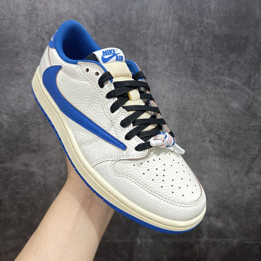Travis Scott x Air Jordan AJ1 Low OG SP TS White Blue Lightning 2.0