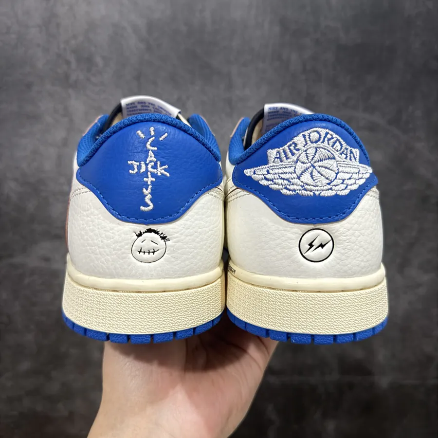 Travis Scott x Air Jordan AJ1 Low OG SP TS White Blue Lightning 2.0