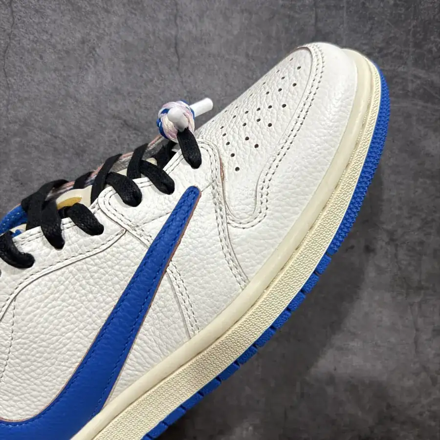 Travis Scott x Air Jordan AJ1 Low OG SP TS White Blue Lightning 2.0