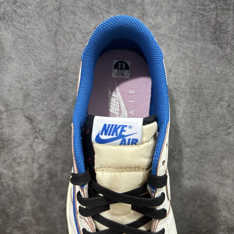 Travis Scott x Air Jordan AJ1 Low OG SP TS White Blue Lightning 2.0