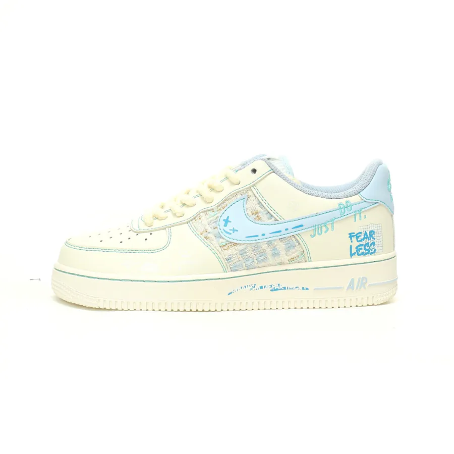 AF1'07 Low 'JUST DO IT' Classic Low Sneaker in Grained Calfskin